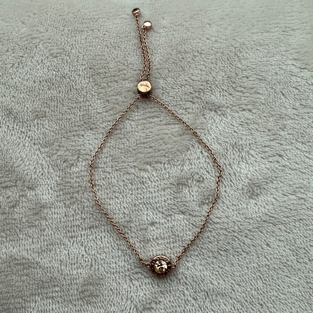 Coach Open Circle Slider Bracelet - Rose Gold - Picture 3 of 6